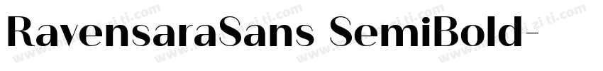 RavensaraSans SemiBold字体转换